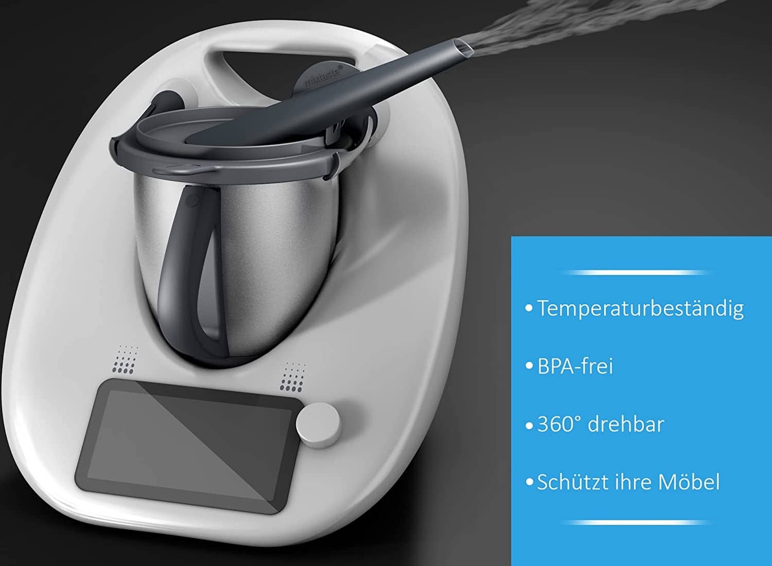 mixtaste® | Dampfumleiter-Kamin für Thermomix TM6, TM5