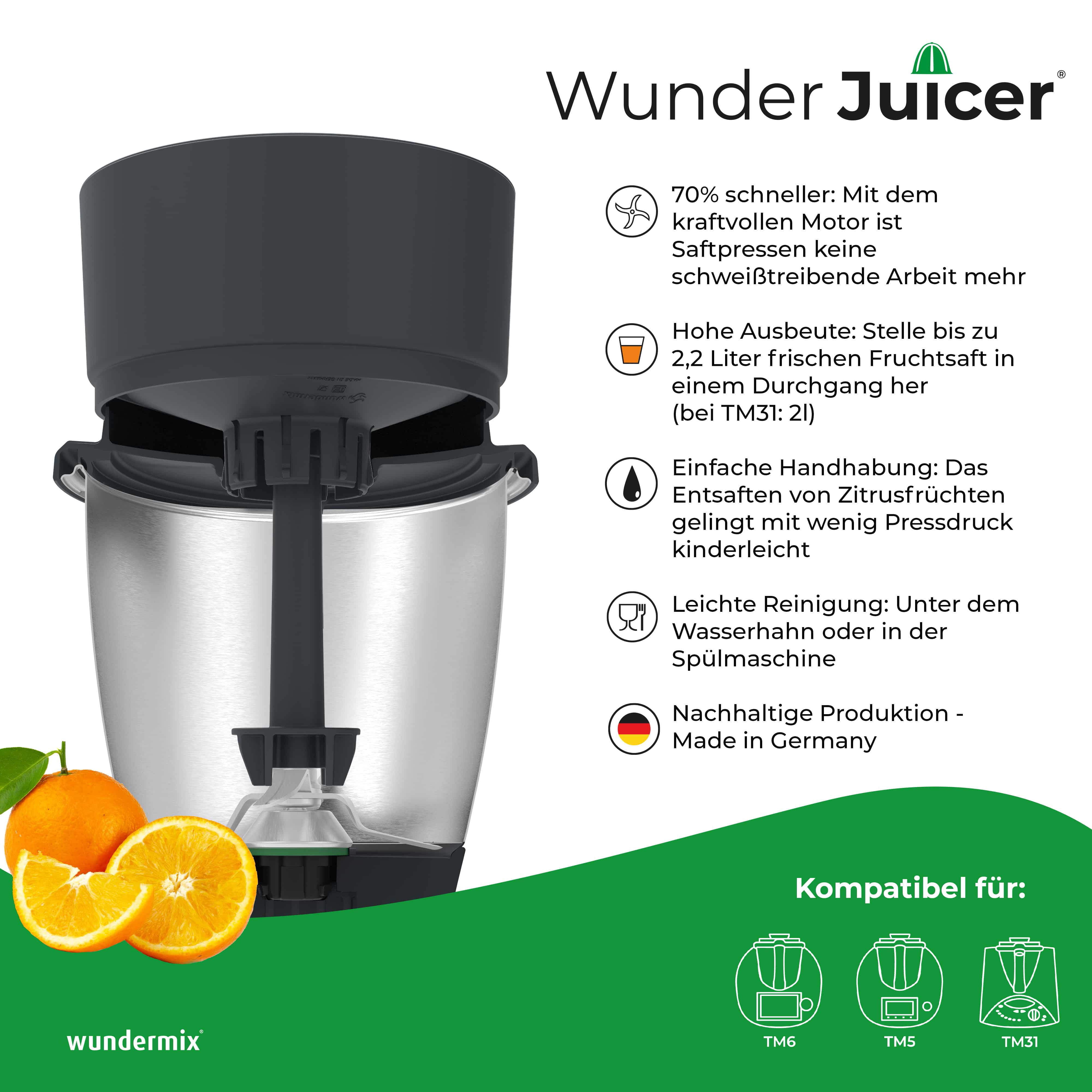 WunderJuicer® | Saftpresse für Thermomix TM6, TM5, TM31