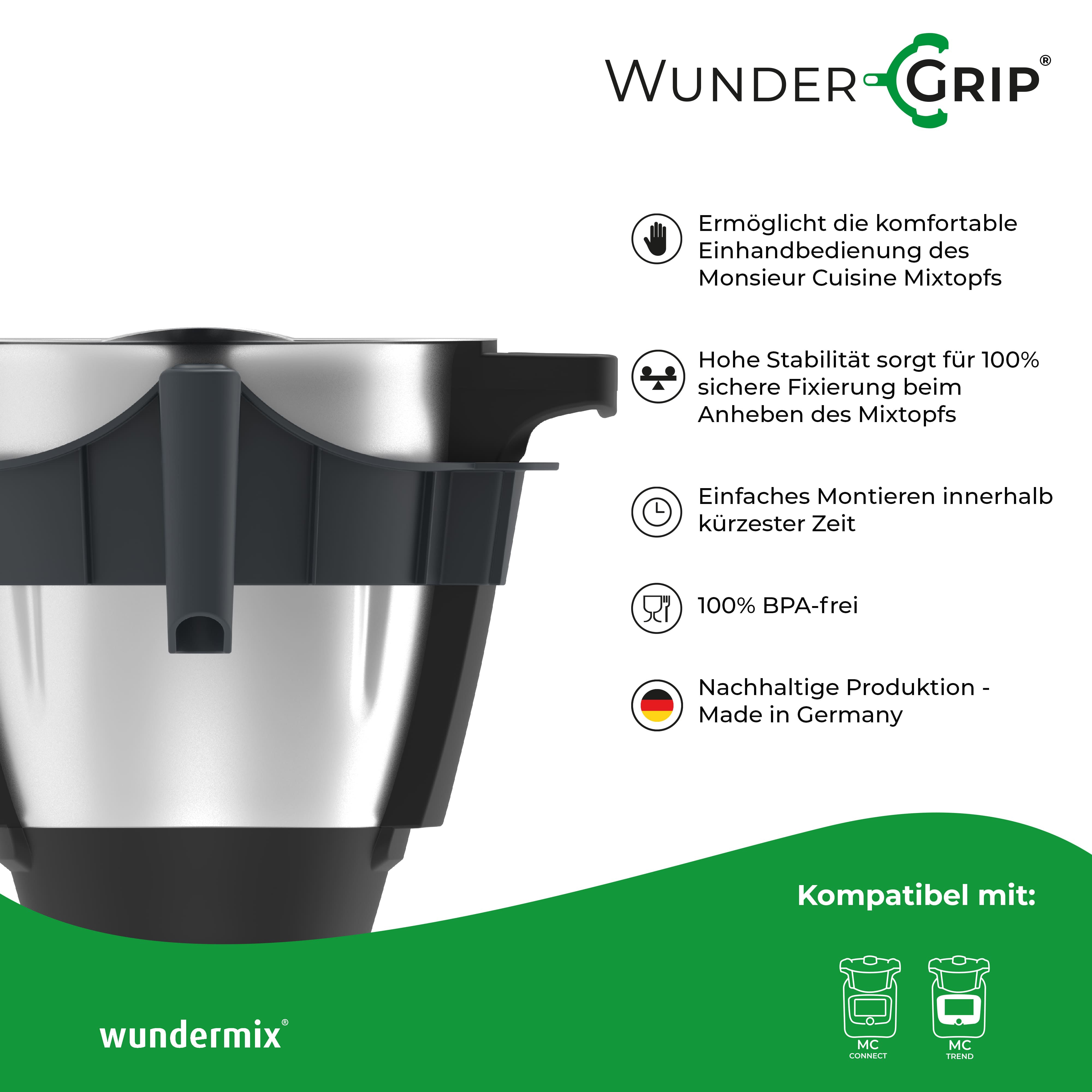 WunderGrip® | Einhand-Griff für den Monsieur Cuisine Connect/Trend Mixtopf