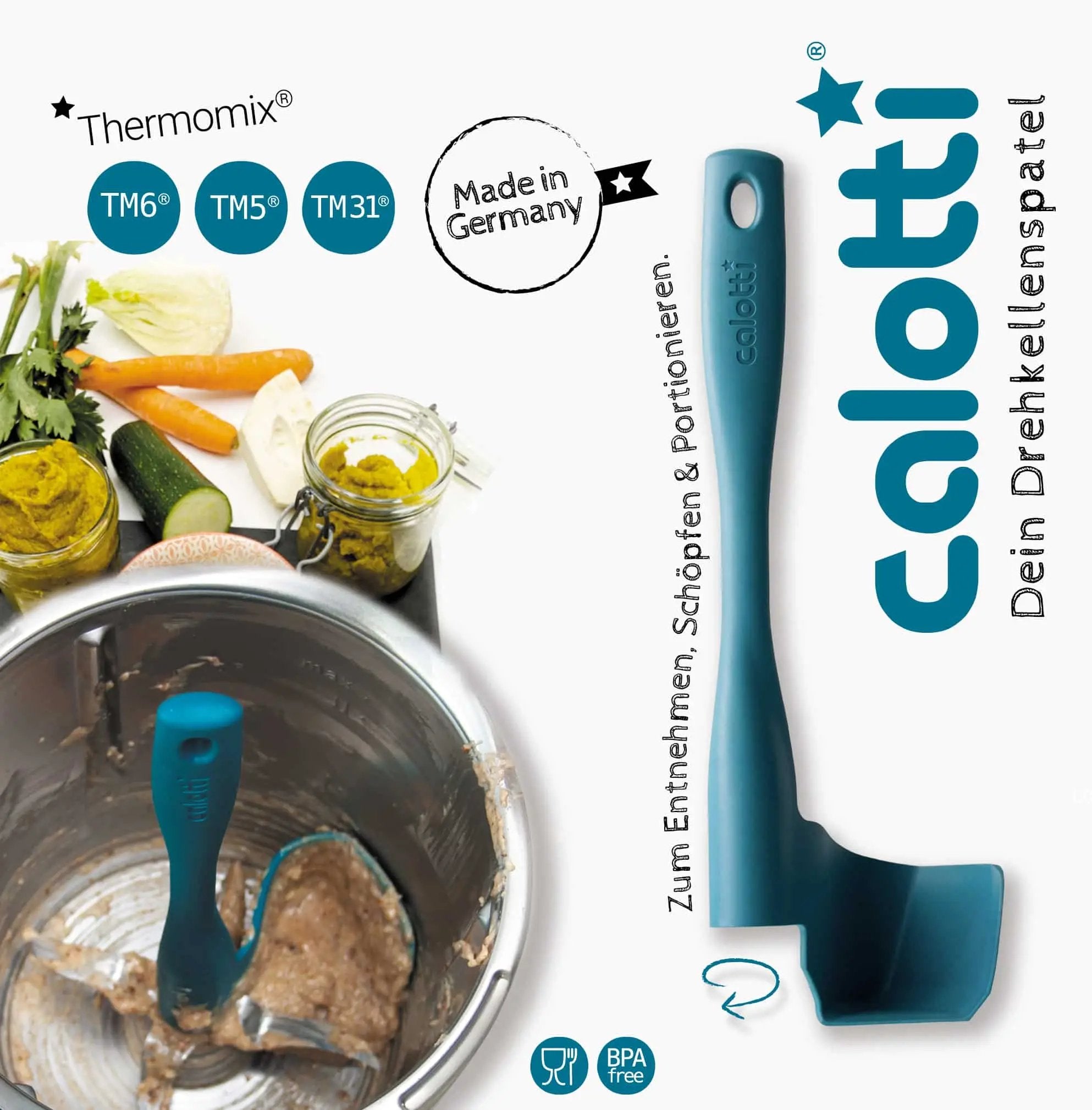 Calotti® | Drehkellenspatel für Thermomix TM6, TM5, TM31