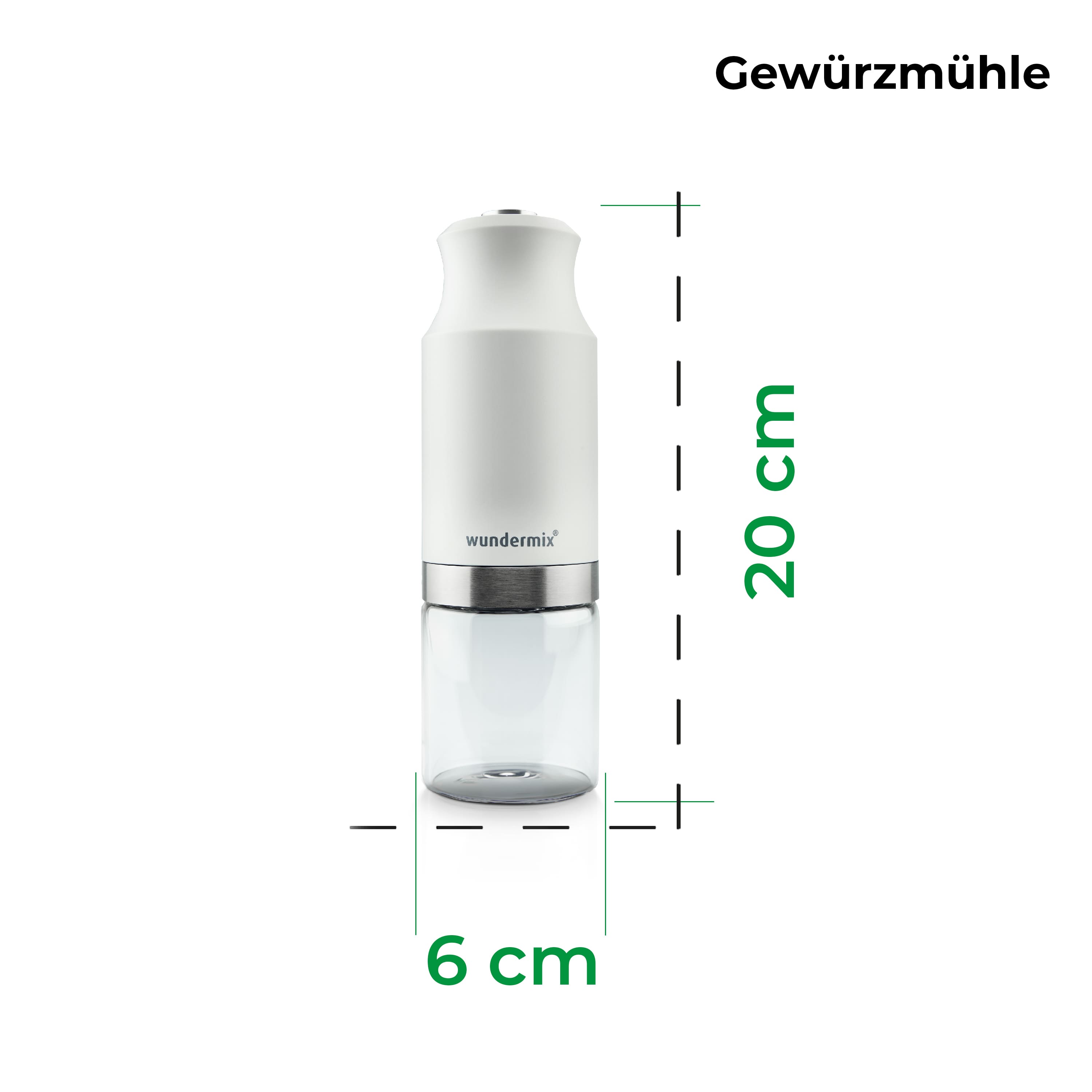 Elektrische Salz- oder Pfeffermühle mit Keramik-Mahlwerk