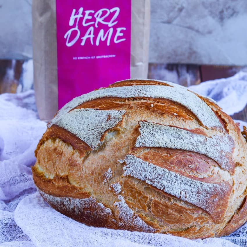 Brotbackmischung «Herzdame» | Französisches Weißbrot | 1000g