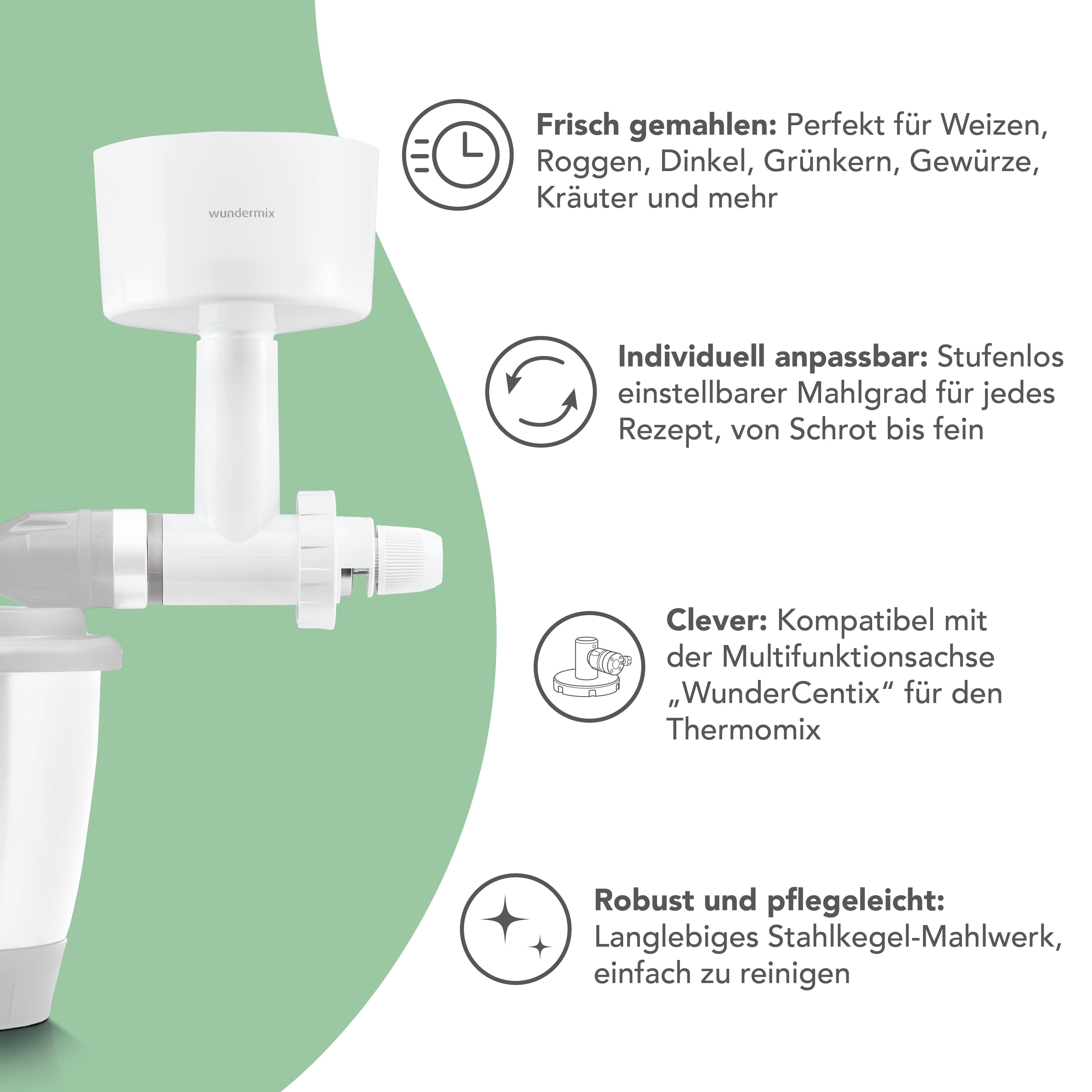 Getreidemühle für WunderCentix®