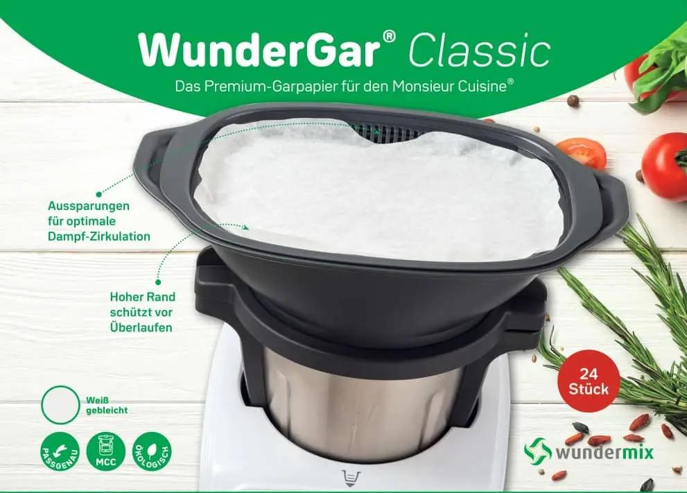 WunderGar® | Dampfgarpapier für Monsieur Cuisine smart, trend, connect, éditon plus