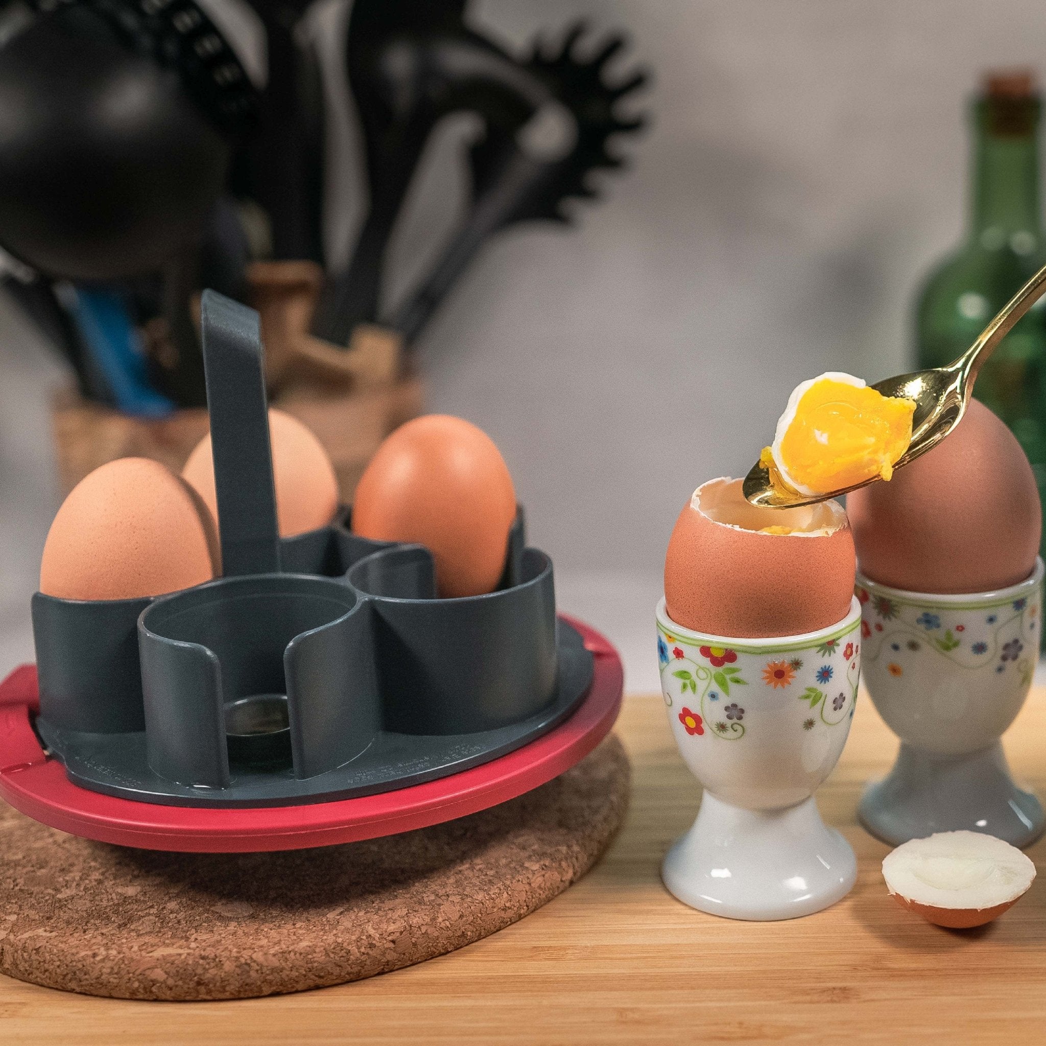 EggPro | Eierhalter-Aufsatz inkl. Träger für Monsieur Cuisine Smart, Trend, Connect