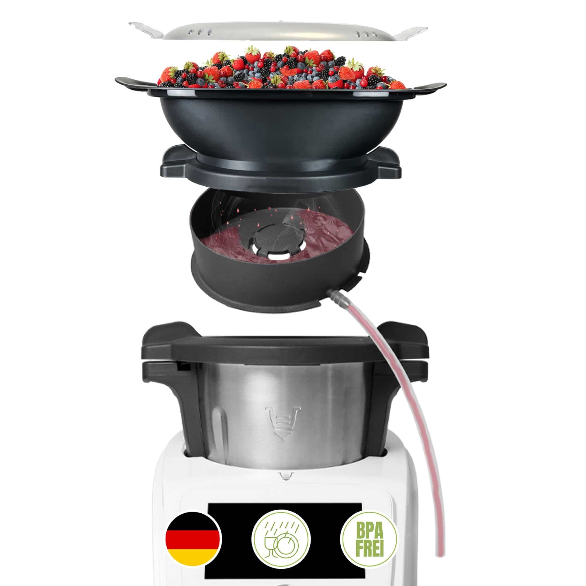 MixFino® | Dampfentsafter-Aufsatz für Monsieur Cuisine Smart, Trend, Connect