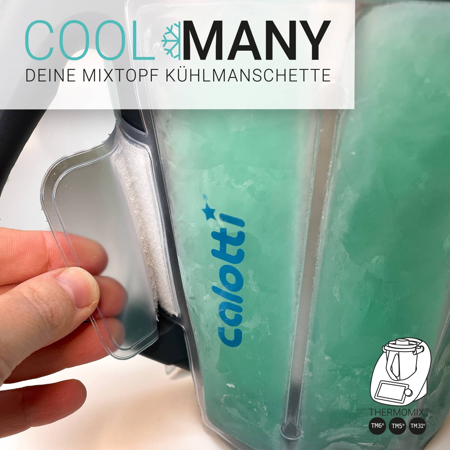 Calotti® Cool Many  Mixtopf-Kühlmanschette für Thermomix TM6, TM5, TM31